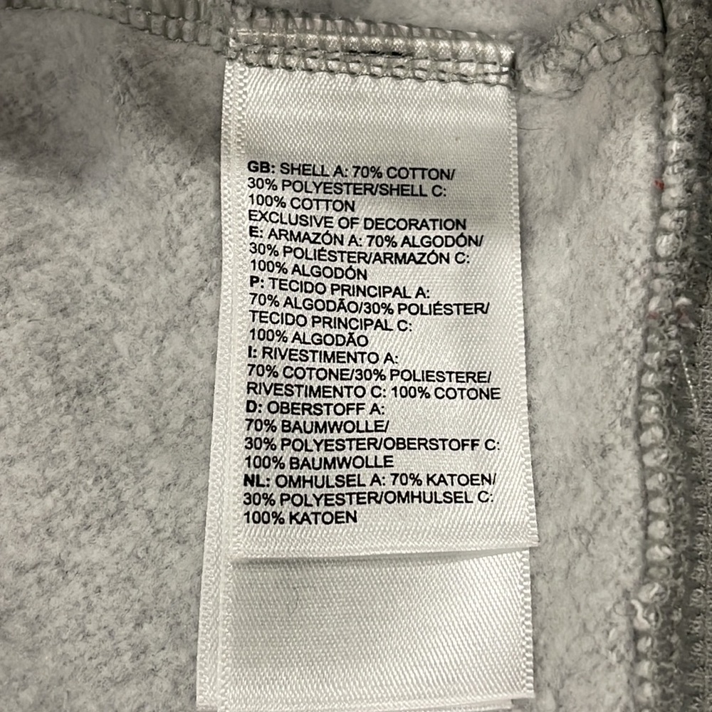 The North Face Blue Decal Ombré Logo Hoodie. Small - Picture 5 of 6
